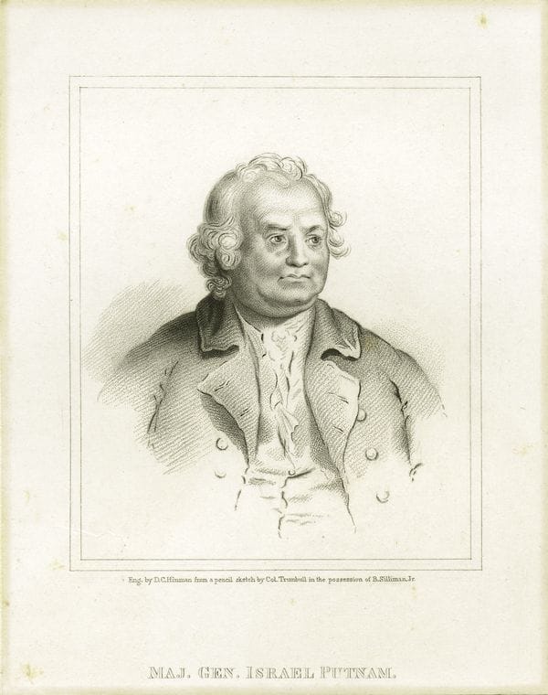 Art Print : c.1760 , Maj. Gen. Israel Putnam - Vintage Wall Art