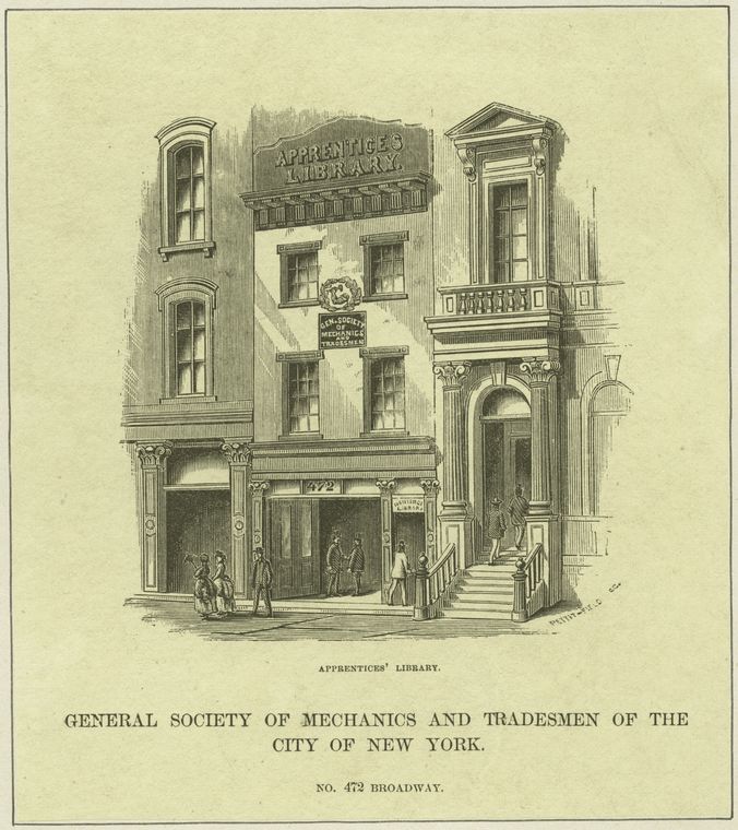 Art Print : 1828, General Society of Mechanics and Tradesmen of The City of New York - Vintage Wall Art
