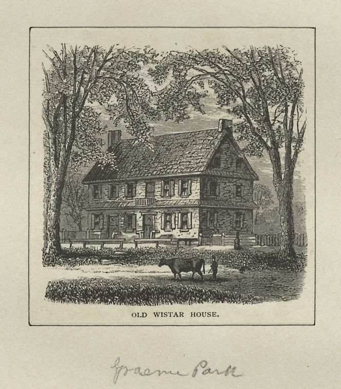 Art Print : 1783, Old Wistar House [Graeme Park] - Vintage Wall Art