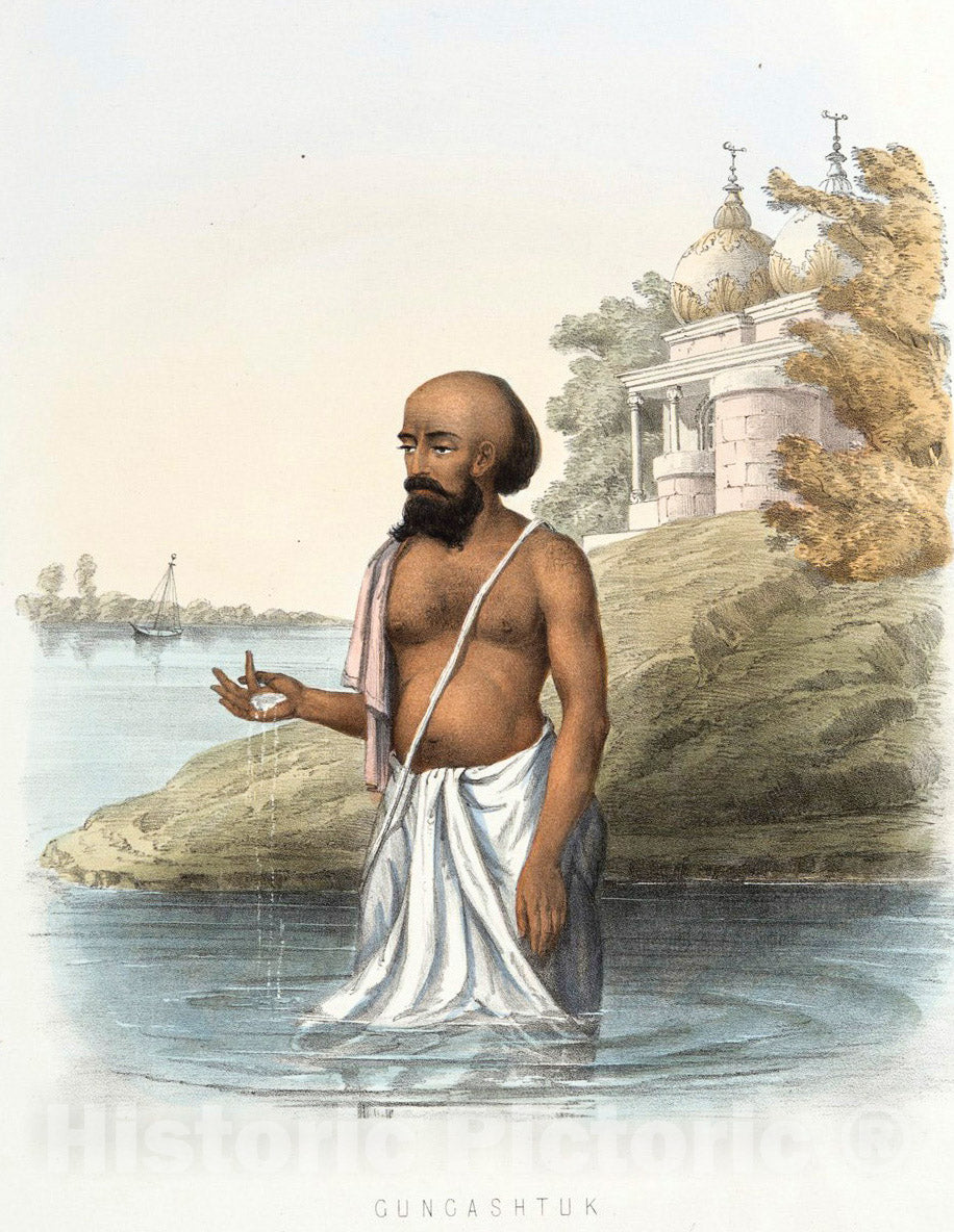 Art Print : 1851, Gungashtuk [Gangashtaka]. - Vintage Wall Art