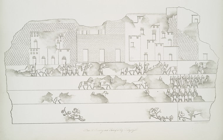 Art Print : 1849, Burning and Sack of a City (Kouyunjik) [Quyunjik] - Vintage Wall Art