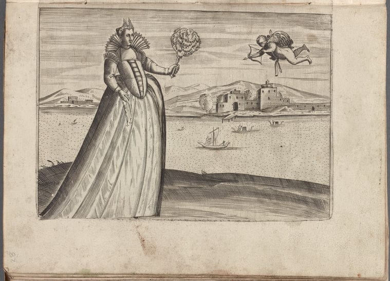 Art Print : Le Vere imagini et descritioni Delle piv nobilli citta del Mondo, 1578 - Vintage Wall Art