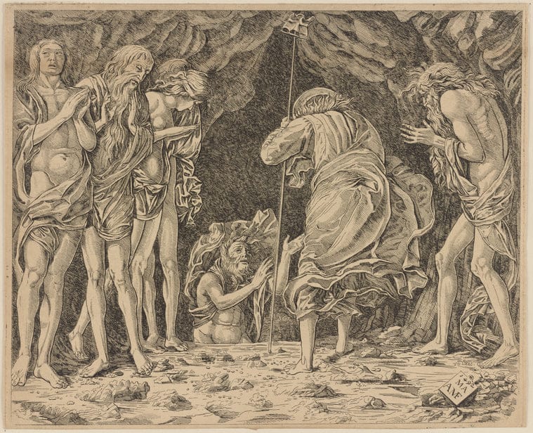 Art Print : Christ in Limbo, 1701-1800 - Vintage Wall Art