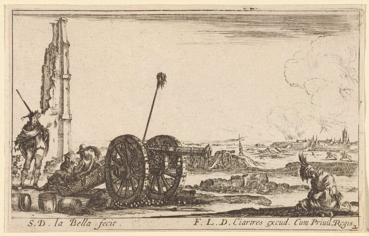 Art Print : A guche, un Canon, 1601-1700 - Vintage Wall Art