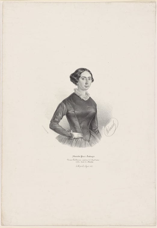 Art Print : Marie Taglioni, 1830 - Vintage Wall Art