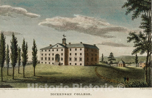 Art Print : 1811, Dickenson College. - Vintage Wall Art