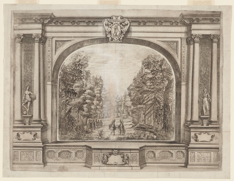 Art Print : [L'Hipermestra, with Proscenium], 1658 - Vintage Wall Art