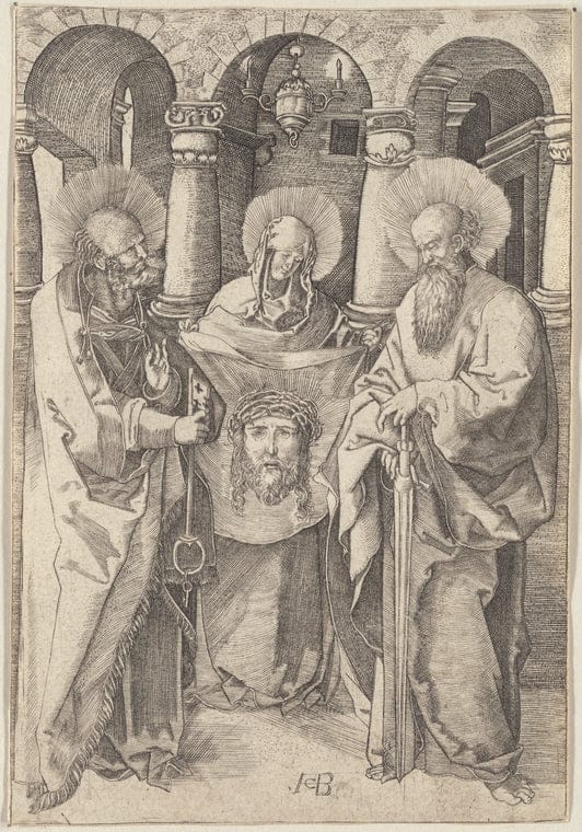 Art Print : Saints Peter, Paul, and Veronica, 1501-1600 - Vintage Wall Art