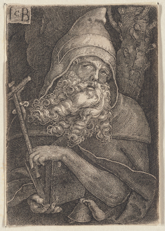 Art Print : St. Anthony, 1501-1600 - Vintage Wall Art