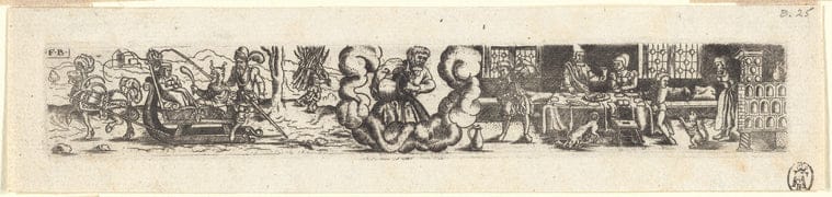 Art Print : January, 1559 - Vintage Wall Art