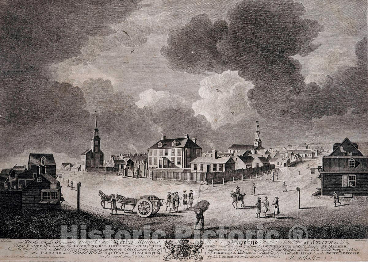 Art Print : 1777, to The Right Honourable George Dunk This Plate Representing The governor's - Vintage Wall Art