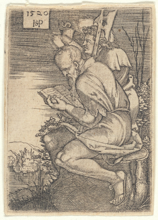 Art Print : St. Matthew and St. John, 1520 - Vintage Wall Art V1