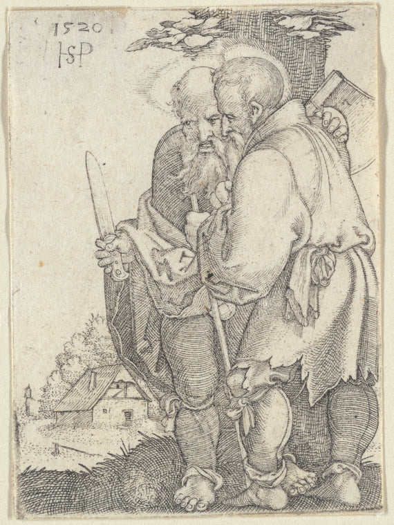 Art Print : St. Bartholomew and St. Matthias, 1520 - Vintage Wall Art V2