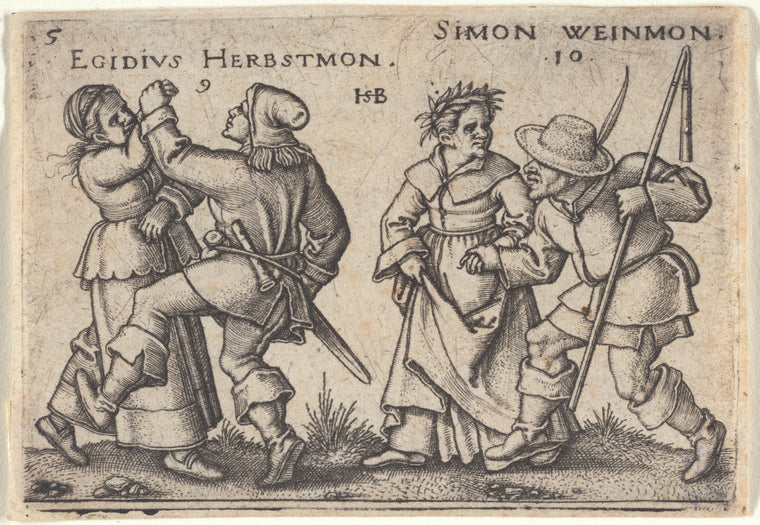 Art Print : September and October, 1546-1547 - Vintage Wall Art