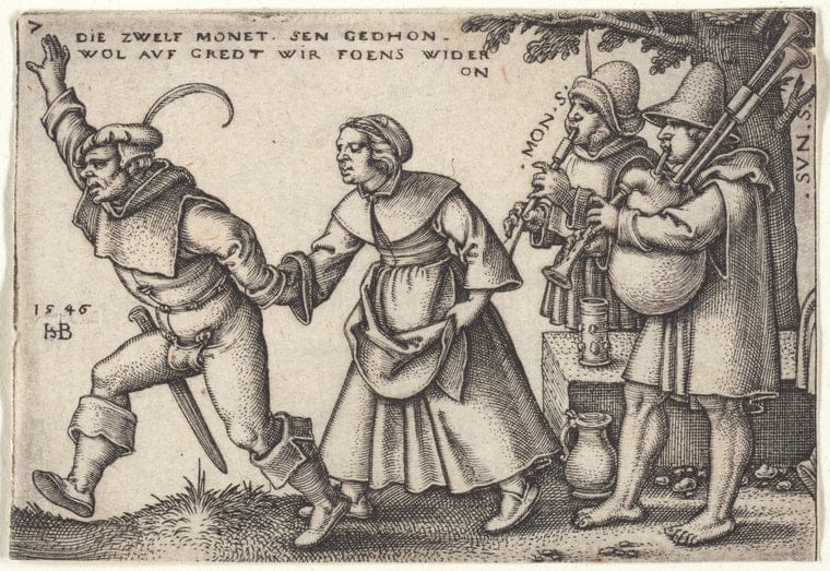 Art Print : The Year's End, 1546-1547 - Vintage Wall Art