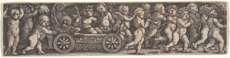 Art Print : Triumphal Procession of Children, 1501-1600 - Vintage Wall Art