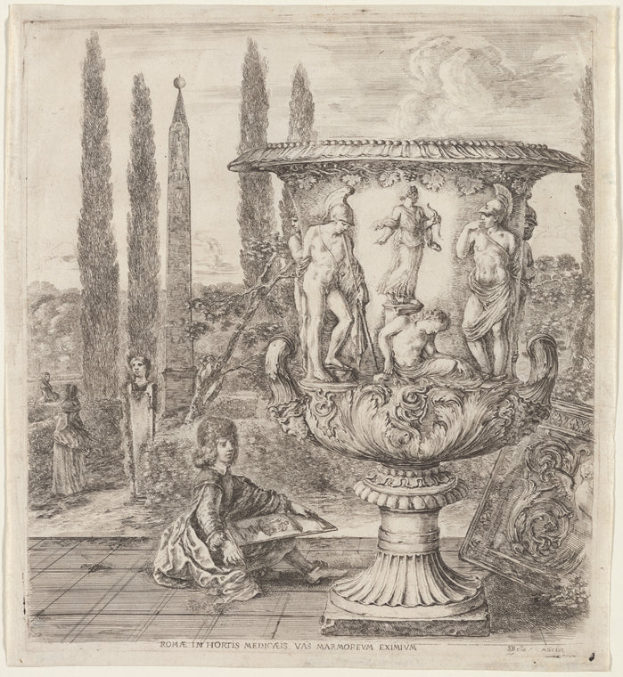 Art Print : La vase de Medicis [Medici Vase], 1656 - Vintage Wall Art