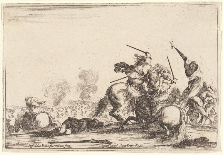 Art Print : Un escarmouche, 1601-1700 - Vintage Wall Art