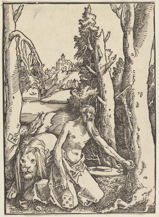 Art Print : St. Jerome, 1511 - Vintage Wall Art