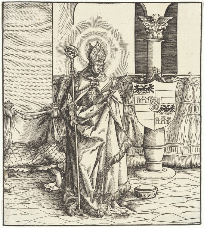 Art Print : St. Arnolphus, 1510 - Vintage Wall Art