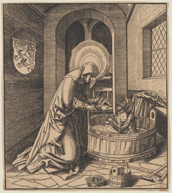 Art Print : St. Sigolina, 1510 - Vintage Wall Art