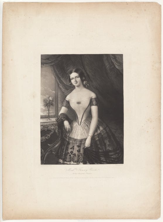 Art Print : Mad'lle Fanny Cerito, of Her Majesty's Theatre, 1844 - Vintage Wall Art