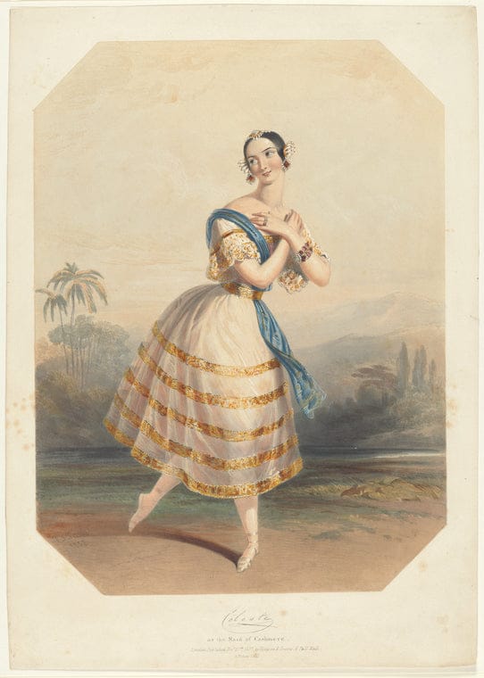 Art Print : Celeste [fac. sig.] as The Maid of Cashmere, 1793 - Vintage Wall Art