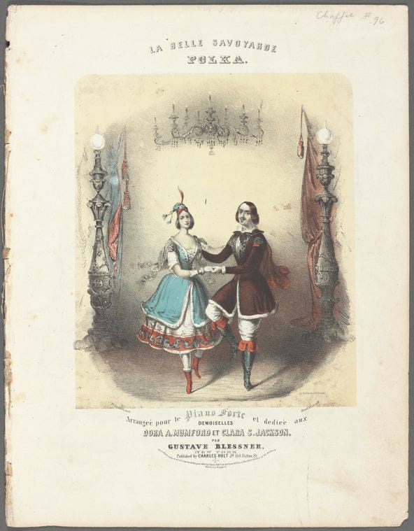 Art Print : La Ballerina del Carignano gira con tanta facilitA, 1858 - Vintage Wall Art