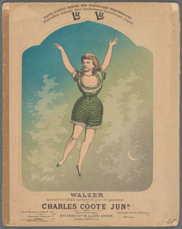 Art Print : Lulu Walzer, 1870 - Vintage Wall Art