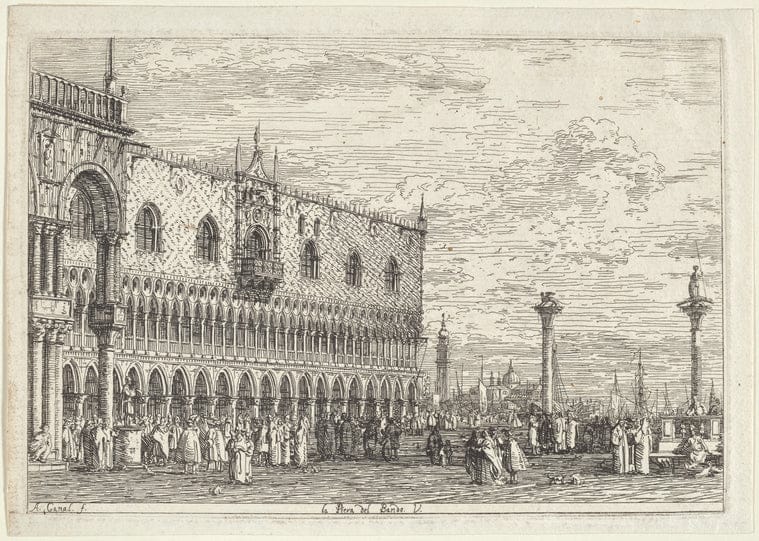 Art Print : La Piera del Bando, 1701-1800 - Vintage Wall Art