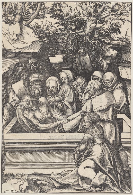 Art Print : The Entombment, 1509 - Vintage Wall Art V1
