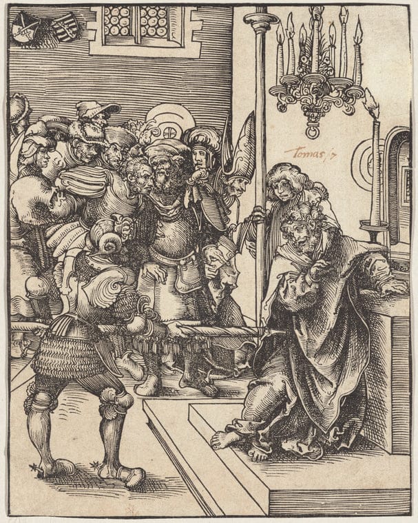 Art Print : The Martyrdom of St. Thomas, 1512 - Vintage Wall Art