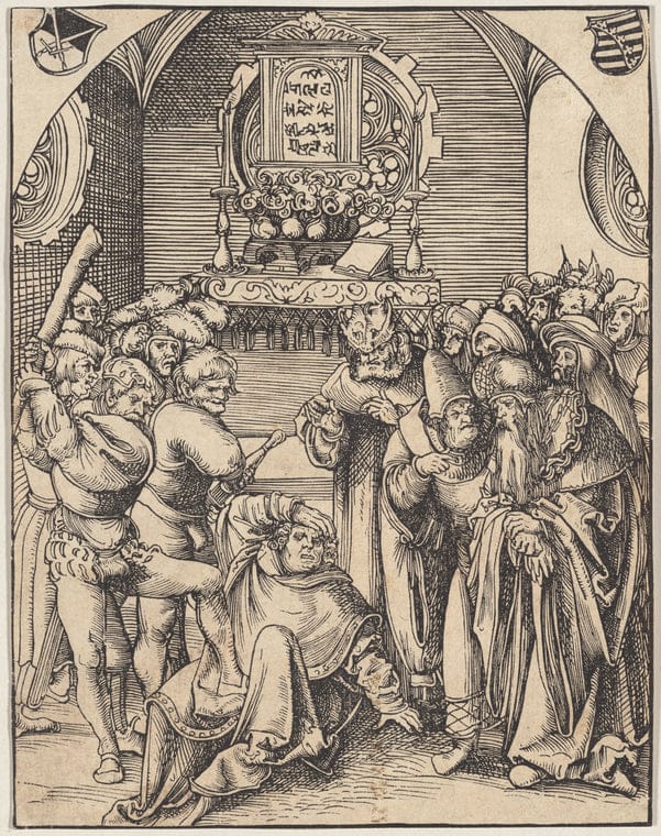 Art Print : The Martyrdom of St. Jude, 1512 - Vintage Wall Art