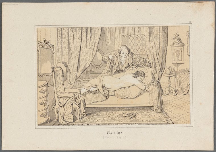 Art Print : Christine (Tome II, Chap. 9), 1850 - Vintage Wall Art V2