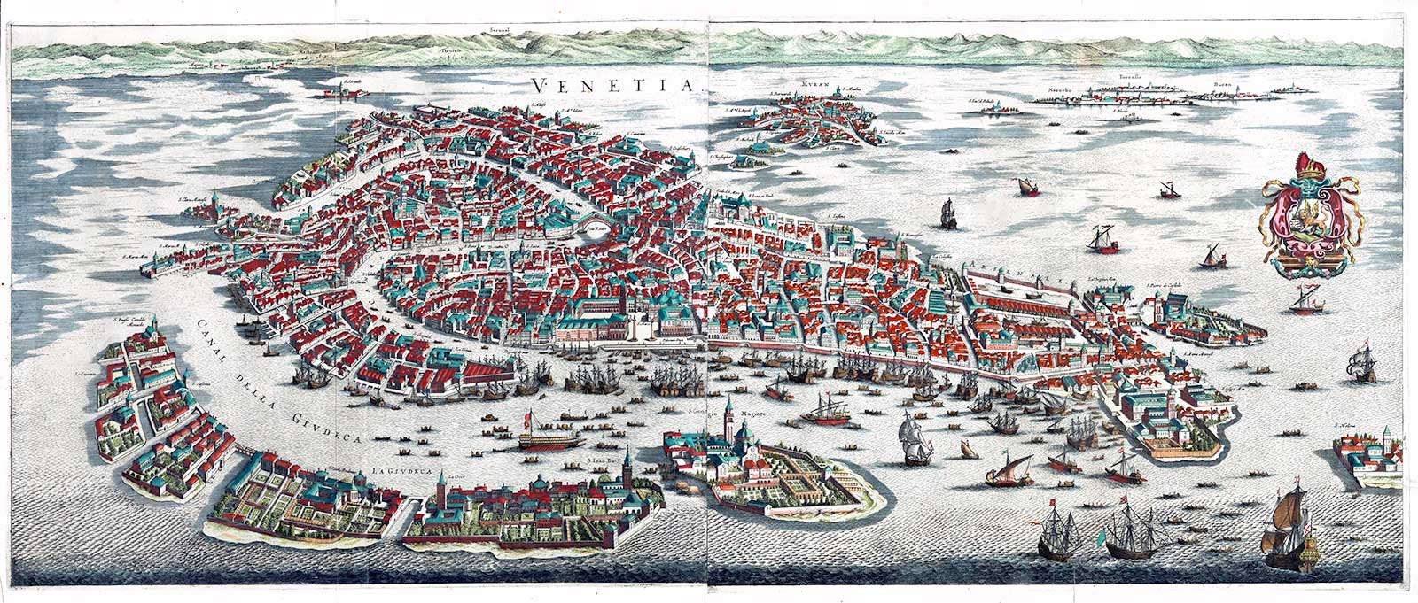 Art Print : Venetia, 1641 - Vintage Wall Art
