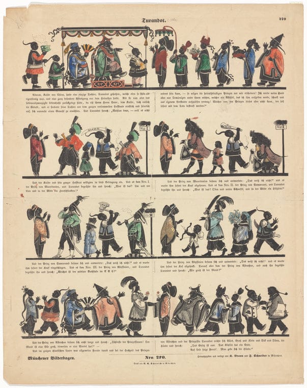 Art Print : Turandot, 1823 - Vintage Wall Art