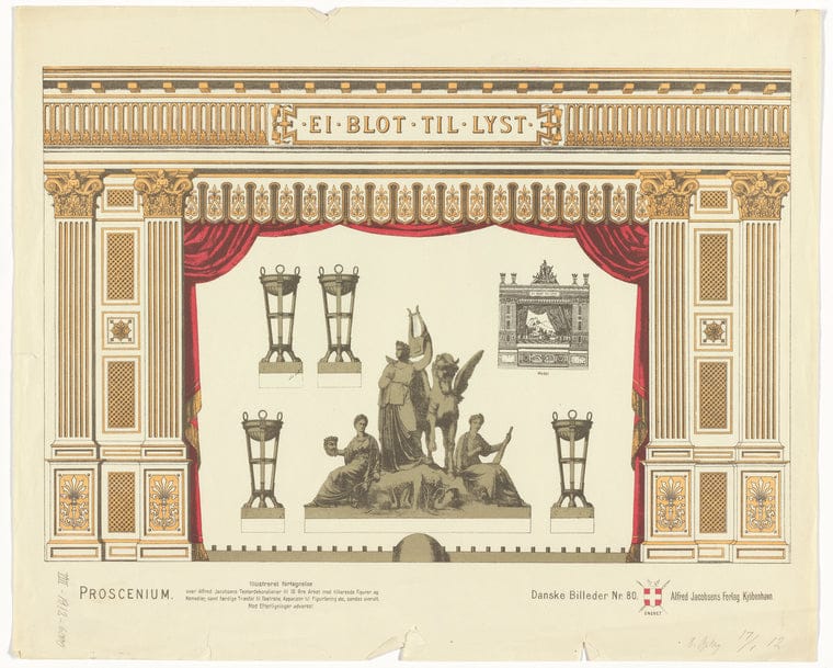 Art Print : Danske Billeder [selections], 1886 - Vintage Wall Art