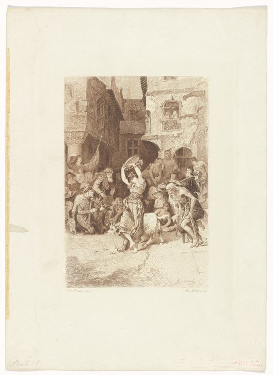 Art Print : La Esmeralda, 1838 - Vintage Wall Art