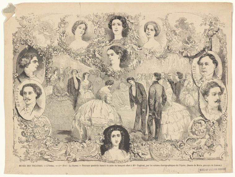 Art Print : Le Quadrille du Prince Imperial, 1858 - Vintage Wall Art