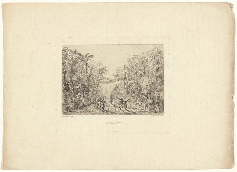 Art Print : Le Ballet, 1800 - Vintage Wall Art