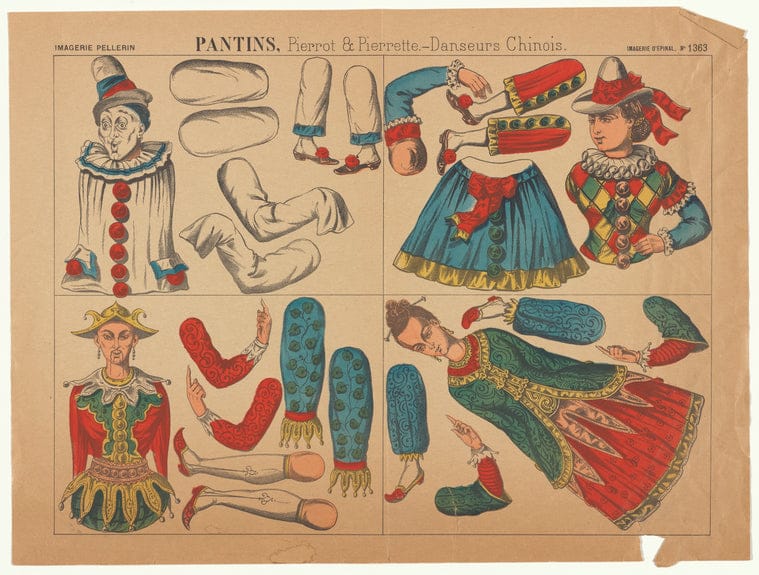 Art Print : Pantins, 1800 - Vintage Wall Art