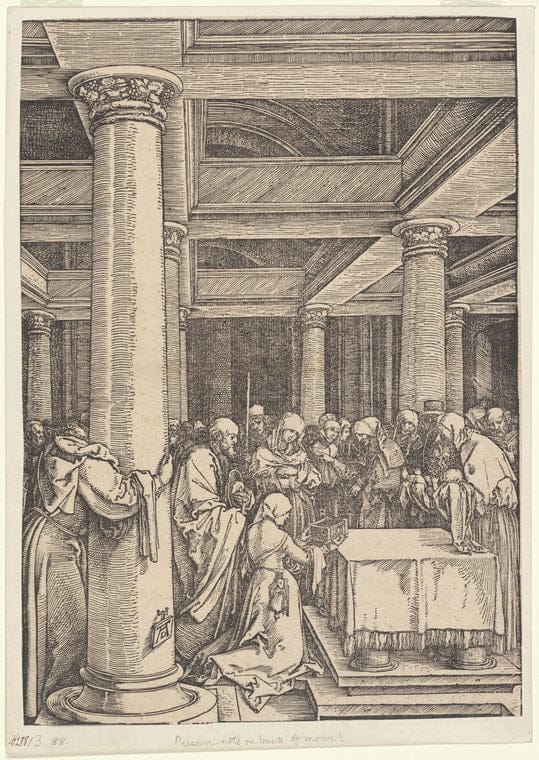 Art Print : The Presentation of Christ in The Temple, 1505 - Vintage Wall Art