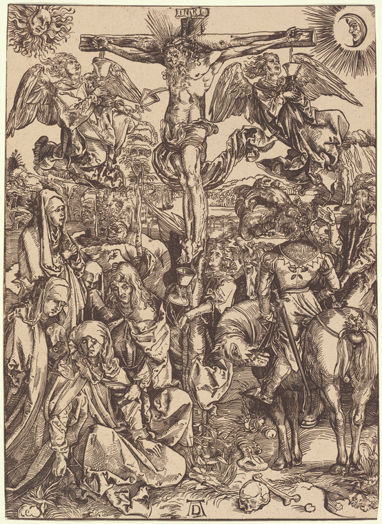 Art Print : The Crucifixion, 1498 - Vintage Wall Art