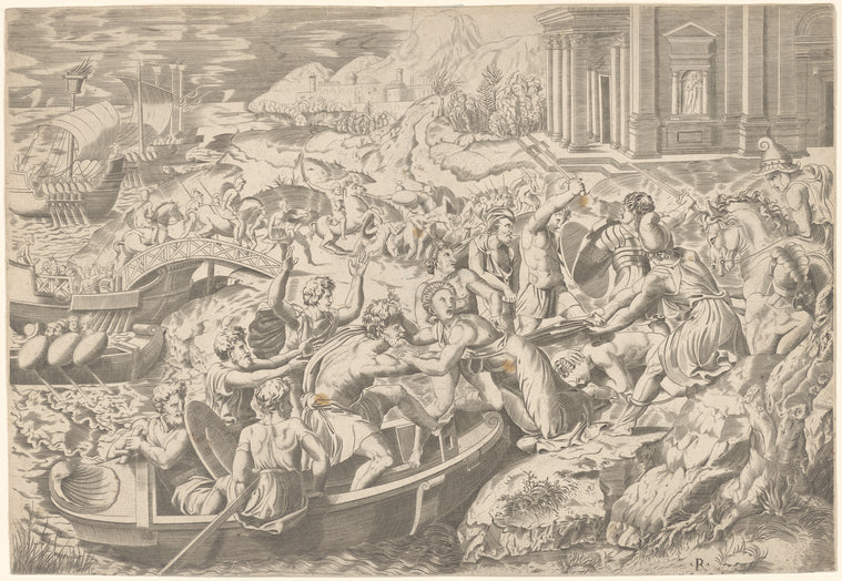 Art Print : The Abduction of Helen, 1501-1527 - Vintage Wall Art