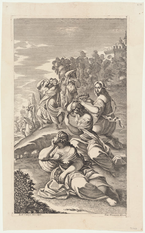Art Print : St. Benedict Delivering a Possessed Man, 1667-1700 - Vintage Wall Art