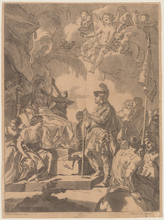 Art Print : Naples (Le Plafond de S. Domenico Maggiore), 1710-1780 - Vintage Wall Art