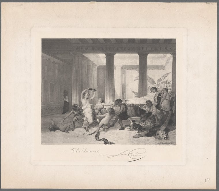 Art Print : Dance Images, 1816 - Vintage Wall Art
