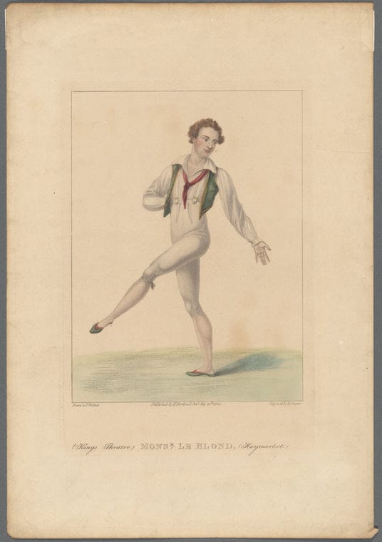 Art Print : Monsr. Le Blond (King's Theatre) (Haymarket), 1795 - Vintage Wall Art