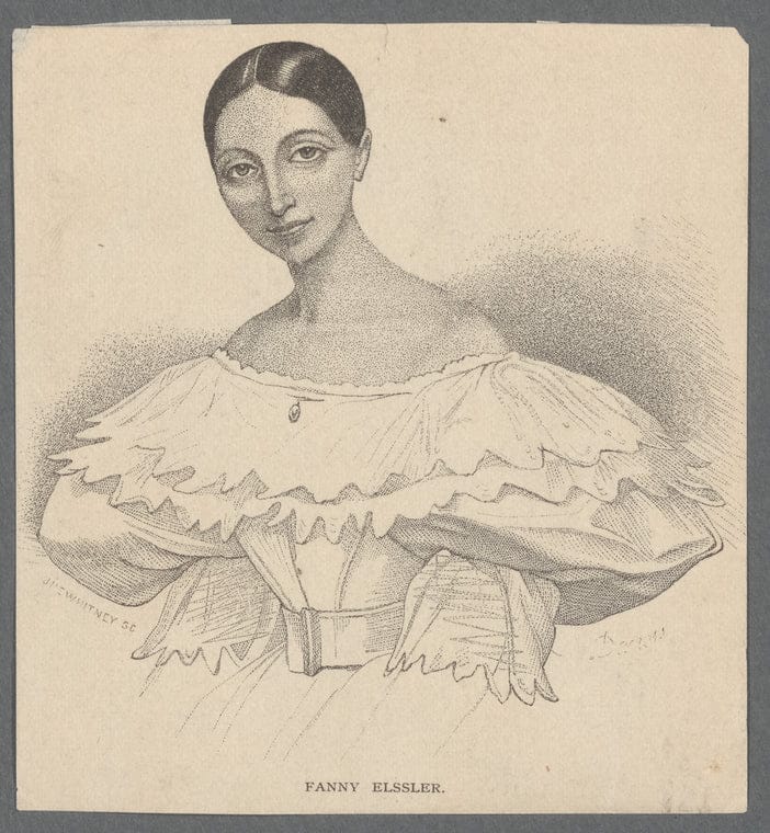 Art Print : Fanny Elssler, 1813 - Vintage Wall Art