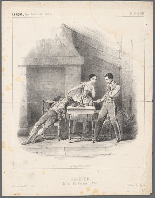 Art Print : Paquita, 1846 - Vintage Wall Art